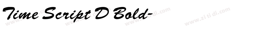 Time Script D Bold字体转换
